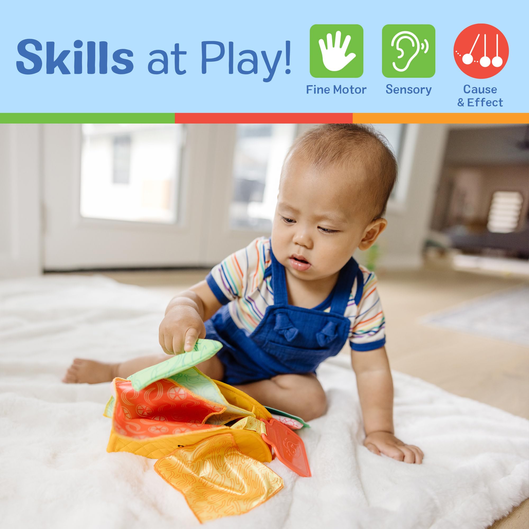 Melissa & Doug Multi-Sensory Soft Taco Fill & Spill Infant Toy - Sensory Toys For Babies, Baby Taco Toy, Baby Toys For Ages 6 Months And Older