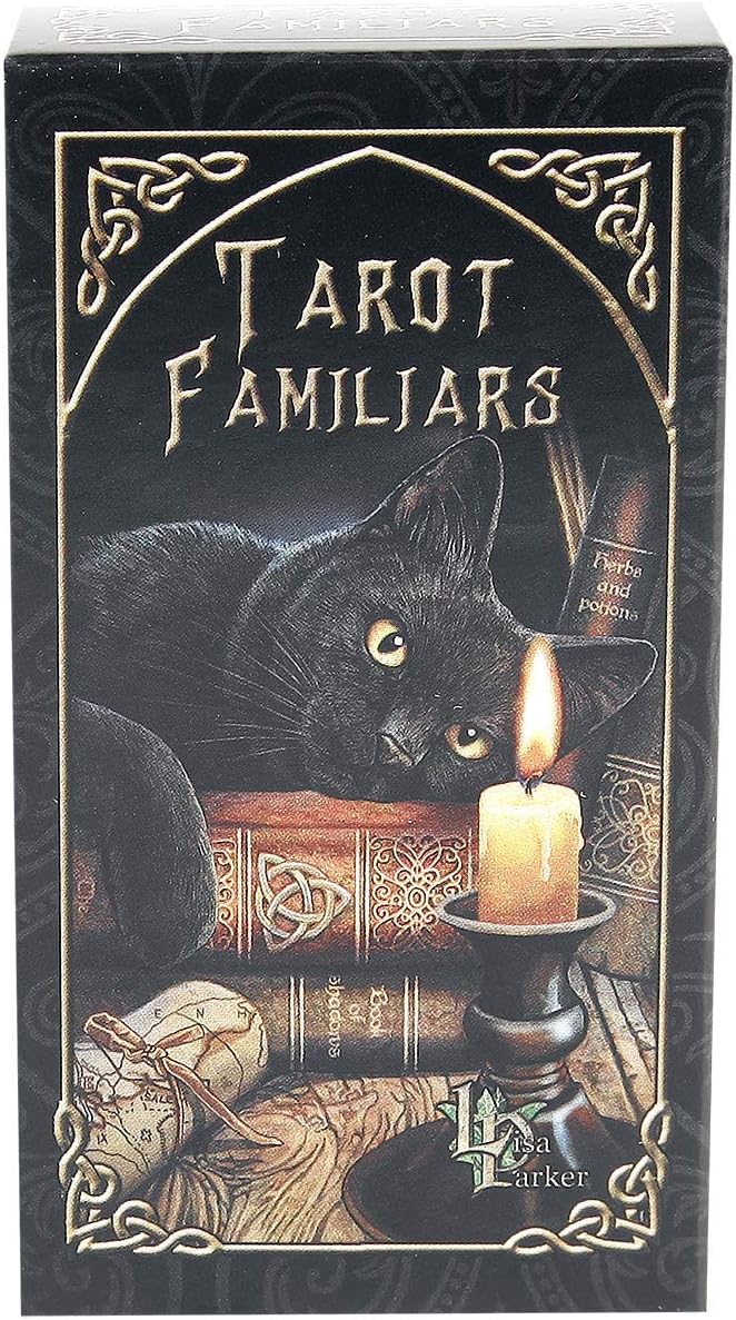 Nemesis Now Lisa Parker Tarot Familiar Cards - 78 Card Gothic Tarot Deck with Guidebook, Black, 12cm - Image 3