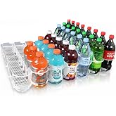 Display Technologies Visi-Slide Drink Organizer - 7-Wide Gravity-Fed Shelf Cabinet and Refrigerator Organizers and Storage for Cans, Bottles and More (Pack of 6)
