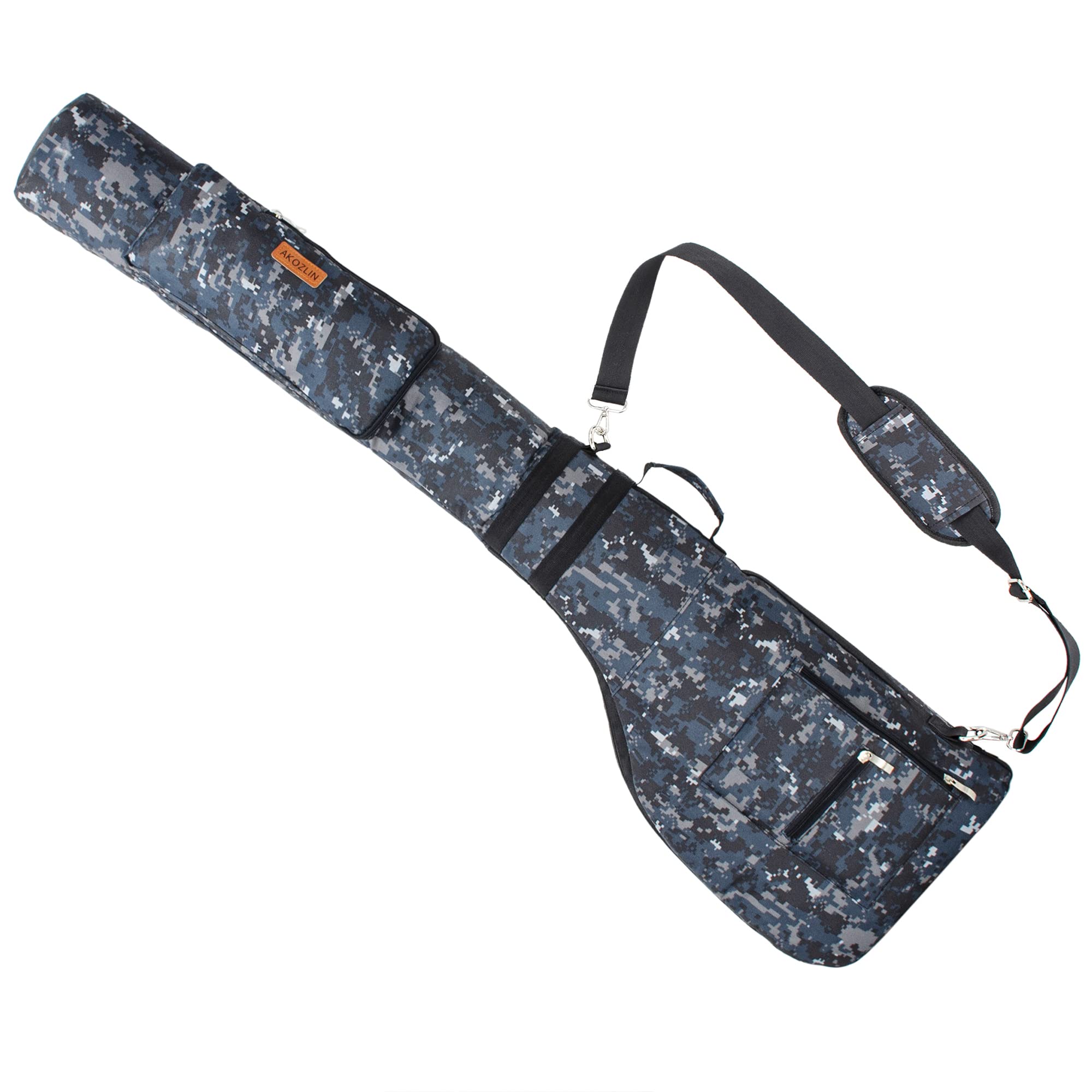 AKOZLIN Golf Carry Bag 8-10Pack Golf Club Travel Bag Case with Strap and 3 Pocket Soft Foldable Sunday Bag Pouch Golf Training Practice Portable Pencil Zipper Pouch Lightweight,Micai