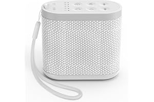 Welldiea Portable Sleep Sound Machine, White Noise Machine, 21 Sleep Music, Timer, Memory Function, Type-C Rechargeable for Home Office Travel, Suitable for Everyone(White)