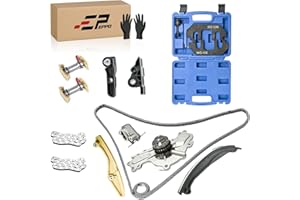 Timing Chain Kit With Water Pump Kit AT4Z6268A, 303-1248 And Camshaft Holding Tool With Timing Alignment Holder Tool Kit for 