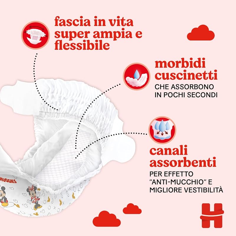 Little Movers, 168 Pannolini Taglia 3 (4-9 Kg), Pacco Scorta