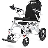 Aotedor Electric Wheelchairs for Adults,22 Miles Long Travel Range with 2 Lithium Batteries All Terrain Power Wheelchair,Ultra Lightweight 39Lbs Folding Compact Motorized Wheelchair,Airline Approved