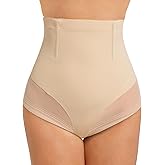Quxboq Tummy Control Shapewear Panties for Womens High Waist Lace Body Shaper Underwear Shaping Girdle Slimming Briefs