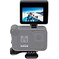 Suptig LCD Screen Selfie LCD Display Screen Compatible for Gopro Hero 13 Hero 12 Hero 11 Hero 10 Hero 9 Hero 8 7 6 5 4 3+ 3 Hero Session AKASO Campark SLR More Action Cam 2.0inch IP 68 Waterproof