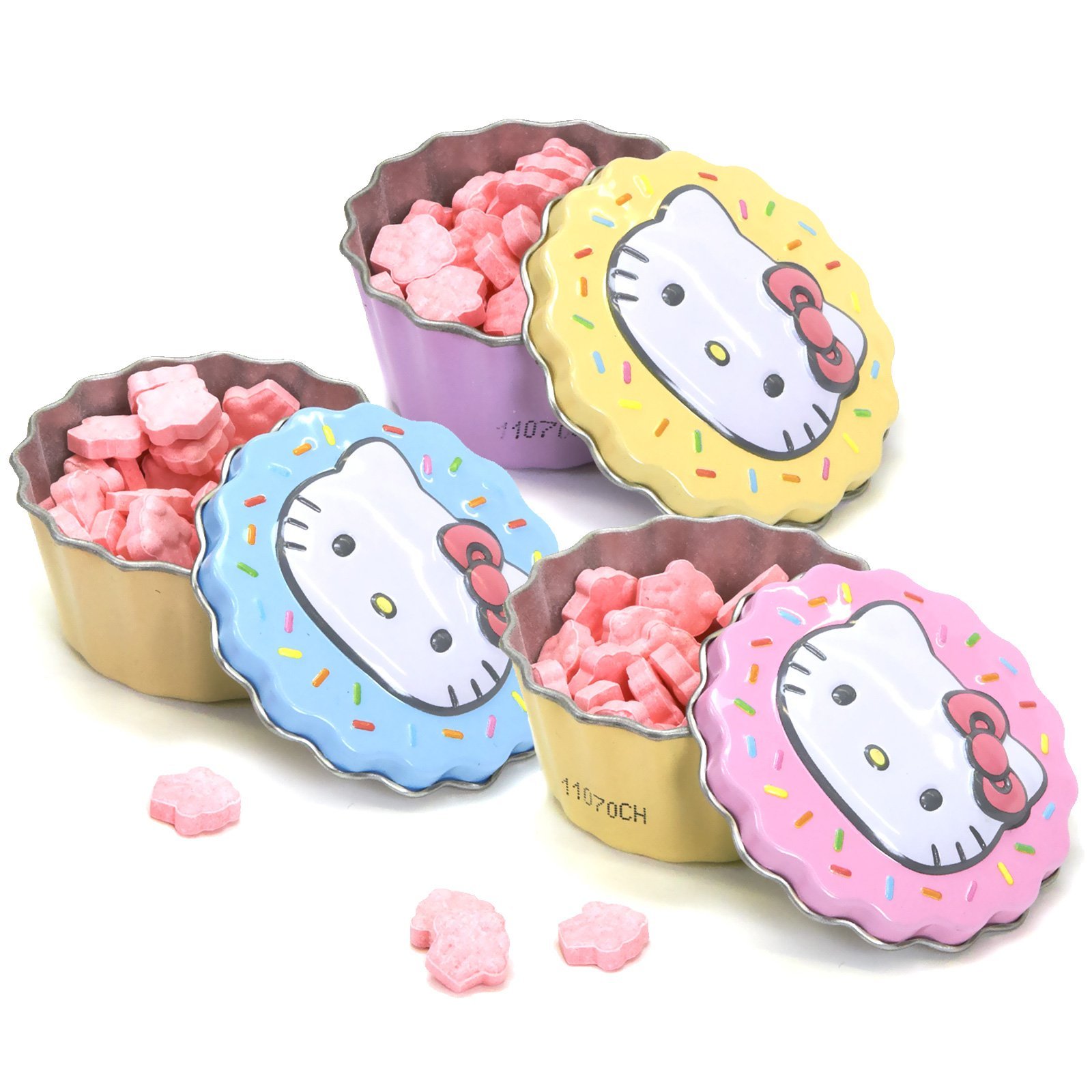 Hello Kitty Candy Tin Lil Devil Cinnamon Hots Hard Candy Grocery & Gourmet Food