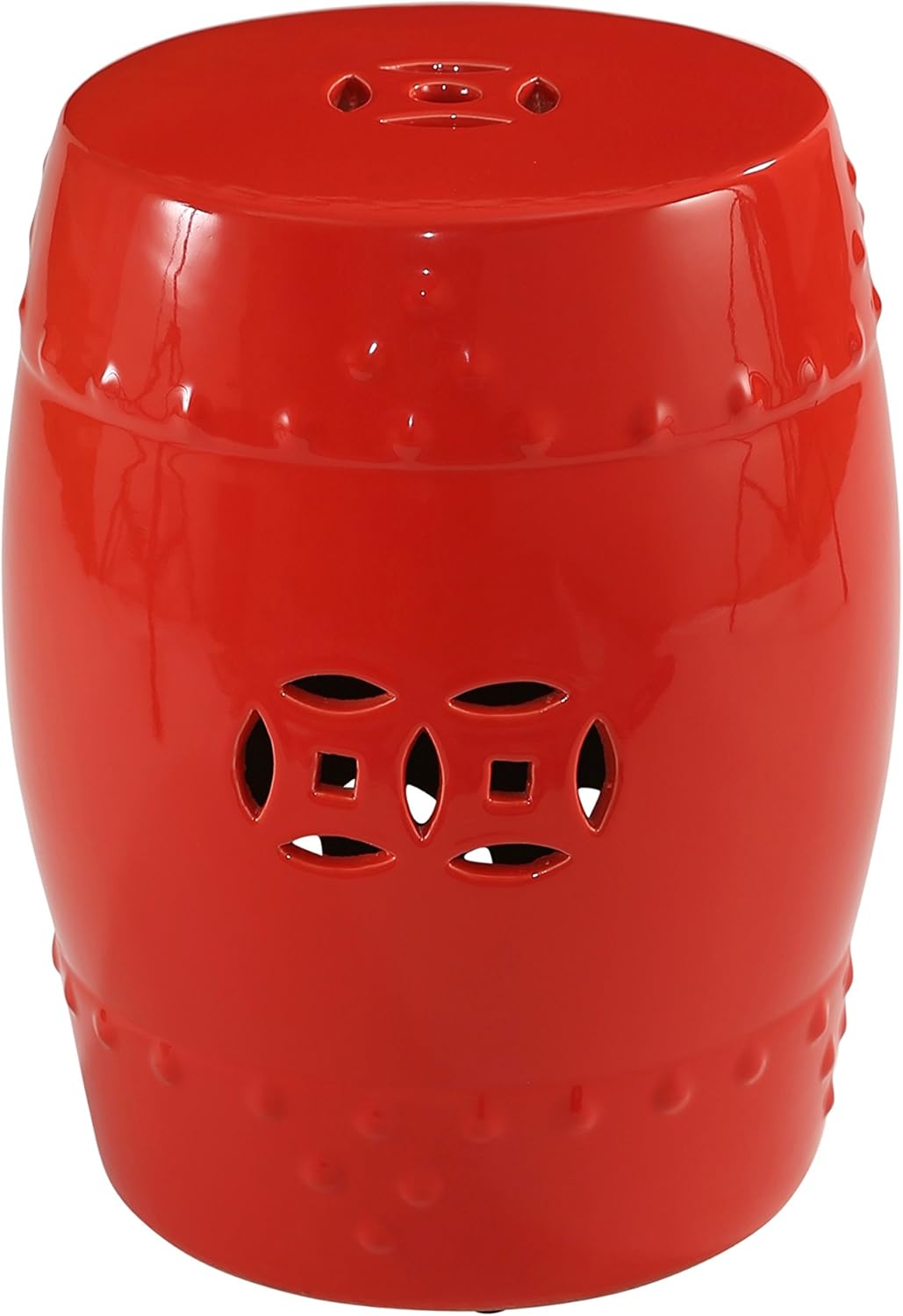 abbyson santino outdoor furniture on Red Abbyson Living Chrome Ceramic Garden Stool Outdoor Decor Patio Lawn Garden Brilliantpala Org