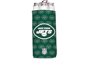 Bud Light & NFL Licensed Premium Insulated Neoprene Slim Can Koozy Cover/Cooler Sleeve - Easy On Gameday Foldable Beverage Apparel for 12 Ounce Seltzer Cans, 2 Pack: 2 Sided Design