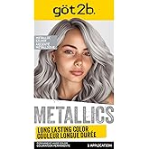Got2b Metallics Permanent Hair Color, M71 Metallics Silver