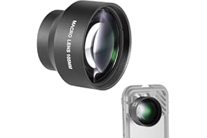 NEEWER HD 105mm Macro Lens Only for 17mm Thread Backplate, Compatible with SmallRig NEEWER iPhone Samsung Phone Cage Case with 17 mm Lens Adapter, 46mm Front Thread, LS-26