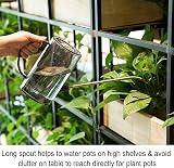 Jardineer Plant Watering Can Indoor 1L Long Spout Spray Bottle Globe Grey view 3