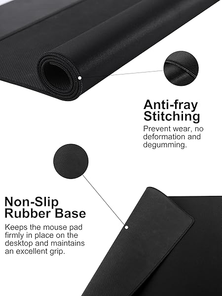 TOPMADE MOUSE PAD WITH 15W WIRELESS CHARGING, REMOVABLE 8-DIGIT SOLAR CALCULATOR, EXACT LARGE DESK PAD, WATERPROOF MOUSEPAD HOME OFFICE DESK MAT (INCLUDES 20W PD POWER ADAPTER & 6.56FT WOVEN CABLE)