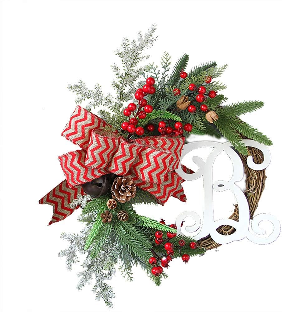Amaone Christmas Wreath Garland Xmas Festive Decoration Gold