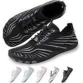 Beach Water Shoes for Women Men Quick Dry Non-Slip Wide Toe Hike Barefoot Footwear for Beach Pool Aqua Swim Surf Walk