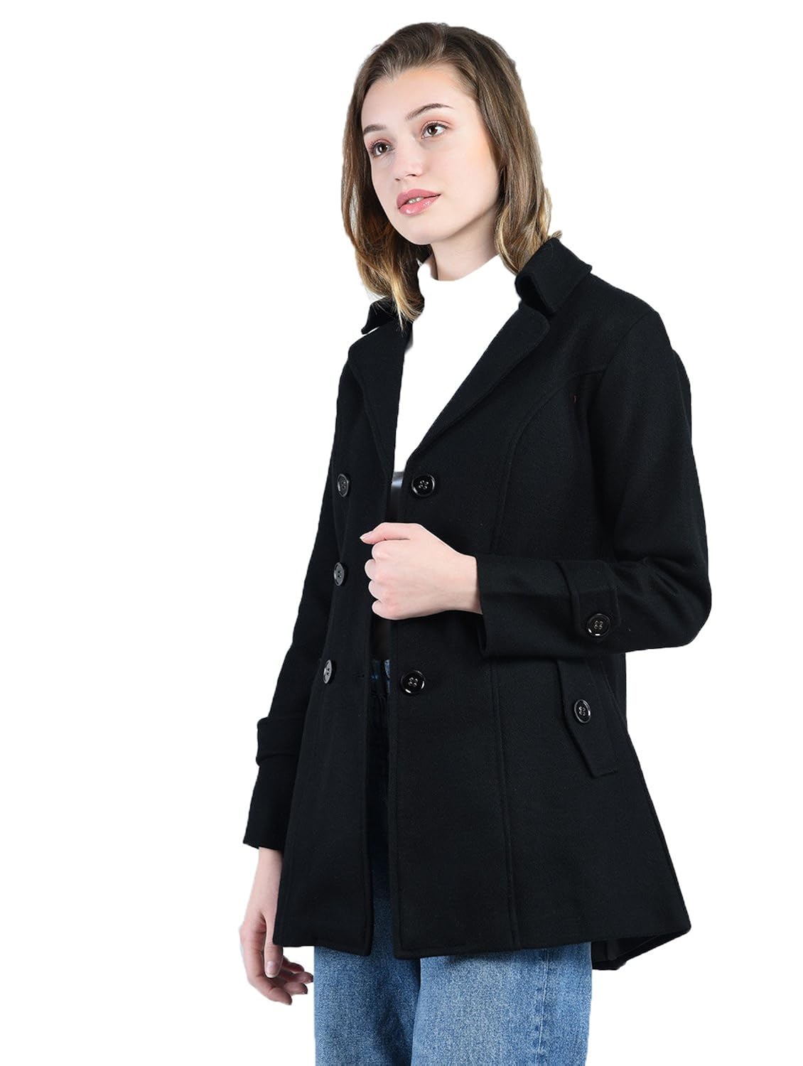 peptrends women's regular fit coat