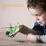 NUOBESTY Mini Pull Back Helicopter Toy 4.5 Inch Inertia Plane for Kids Realistic view 5