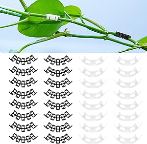 YouPro 100 Pieces 90 Degree Plant Bender Clips, PVC Plastic Plant Trainers Bending Clips Twig Clamps Plant Branches Bender for Garden Plant Supporting Low Stress