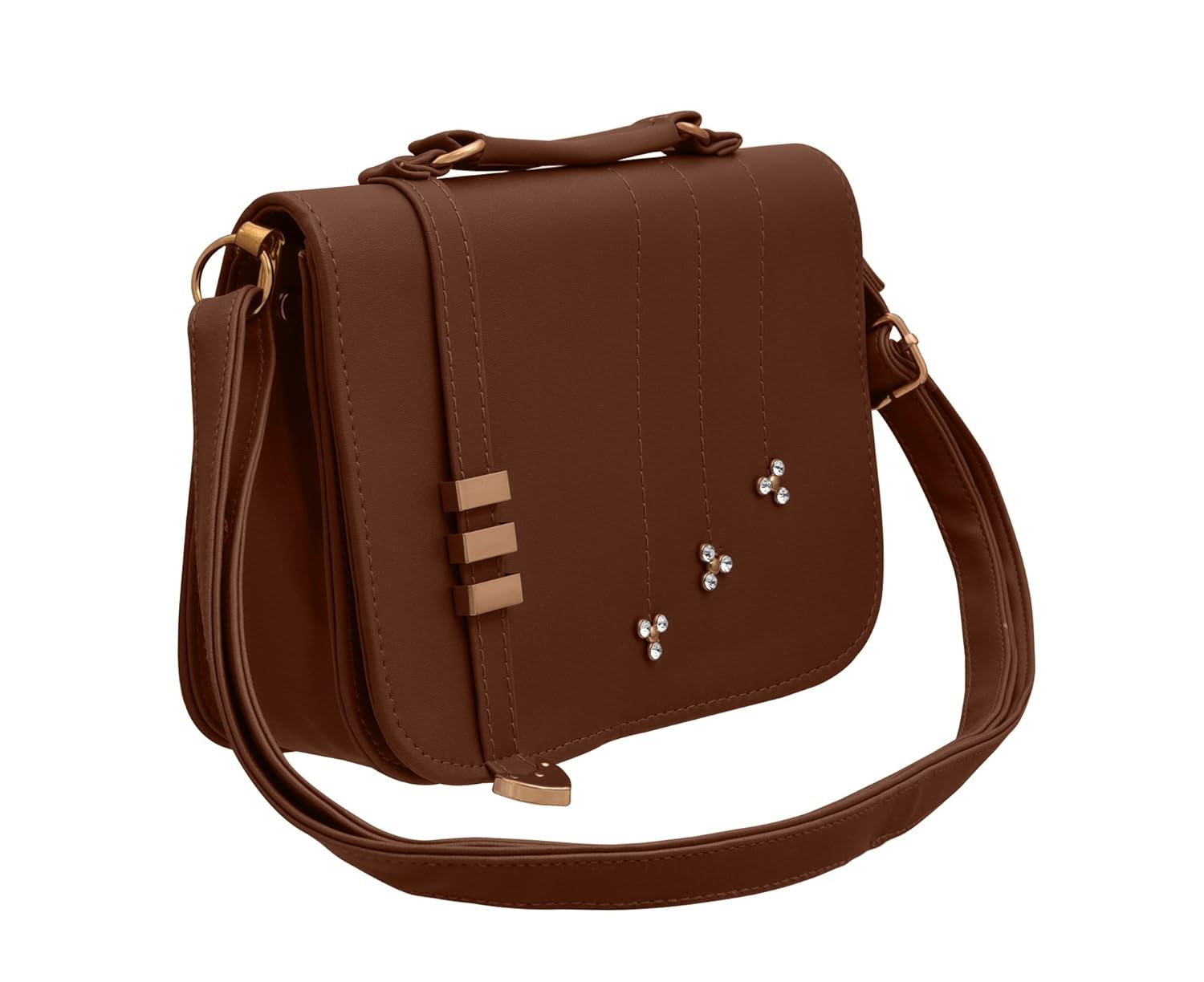 tap fashion fancy stylish pu synthetic women's sling bag for ladies and girls