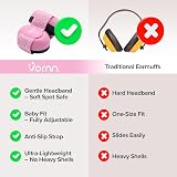 VORNN Baby Ear Defenders 0-36 Months Pink CE UKCA Certified Noise Cancelling view 4