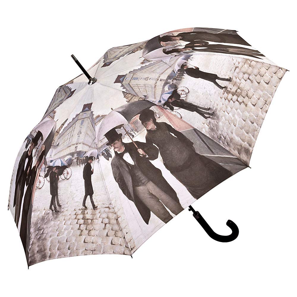 VON LILIENFELD® Umbrella Automatic Women Men Art Gustave Caillebotte: Rainy Paris