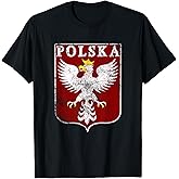 Polish Eagle Polish Crest Vintage Polska Eagle Poland T-Shirt