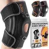 DR. BRACE ELITE Knee Brace with Side Stabilizers &amp; Patella Gel Pads | for Maximum Knee Pain Support and knee recovery for men and women-Please Check How To Size Video