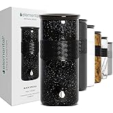 Elemental Artisan Insulated Tumbler, Triple Wall Coffee Travel Mug, Reusable Stainless Steel Coffee Tumbler with Ceramic Lid, Thermal Coffee Cups for Hot (6 Hrs) & Cold (18 Hrs), 16oz - Black Speckle