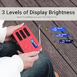 August MB225R Portable DAB/DAB+/FM Radio with 40 Presets Red view 6