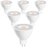 6 Pack MR16 LED Bulb 50W Equivalent,GU5.3 Bi-Pin Base,5W 5000K Daylight | 450 Lumens, 38&deg; Beam Angle, for Spot Lights, Recessed &amp; Track Lighting, Outdoor Landscape, 12V AC/DC, Non-Dimmable