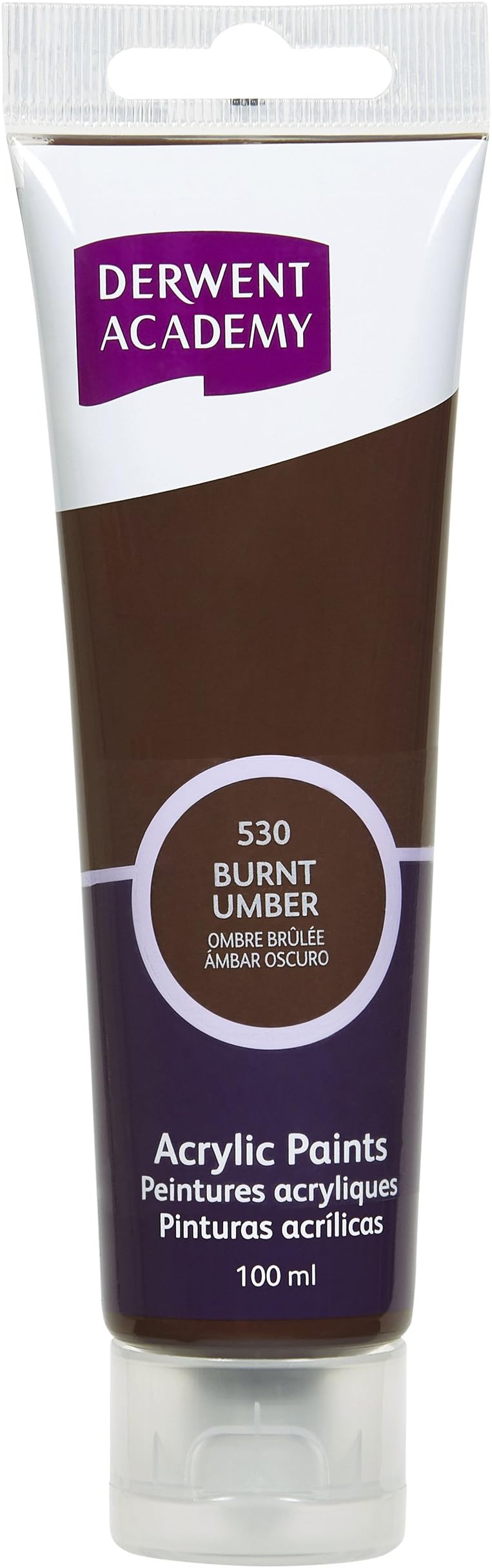 Derwent Academy Acrylic Paints Burnt Umber Large 100ml