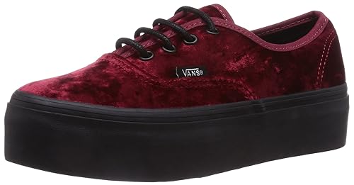 vans platform red
