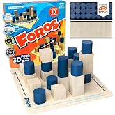 Foros 3D Board Game | Strategic Wooden Game with Unique Play | Family Game for Kids &amp; Adults | Fun Entertainment for Game Night | Fast Paced, Easy to Learn Multiplayer | MESH Accredited, Award Winning