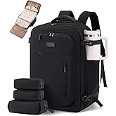 LOVEVOOK Travel Backpack for Women Men with Garment Bag, 40L Carry on Backpack as TSA Personal Item Flight Approved, Luggage Daypack Fits 17.3" Laptop, Overnight Business Weekender Travel Essential