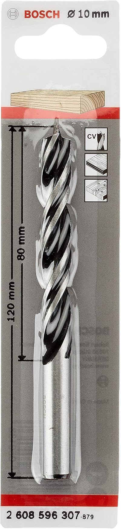 Bosch Professional Brad Point Drill Bit 10 mm Wood Through Hole Cylindrical