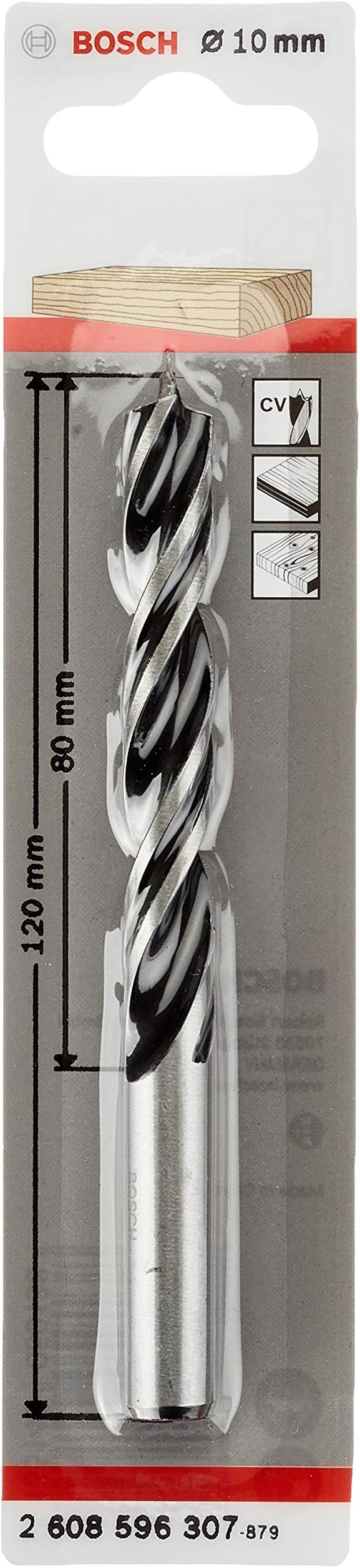 Bosch Professional Brad Point Drill Bit 10 mm Wood Through Hole Cylindrical