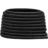 DELELE Round Cotton Waxed Shoelaces: 3.5MM Dress Shoe Laces for Boot 2 Pair | Oxford Shoestrings