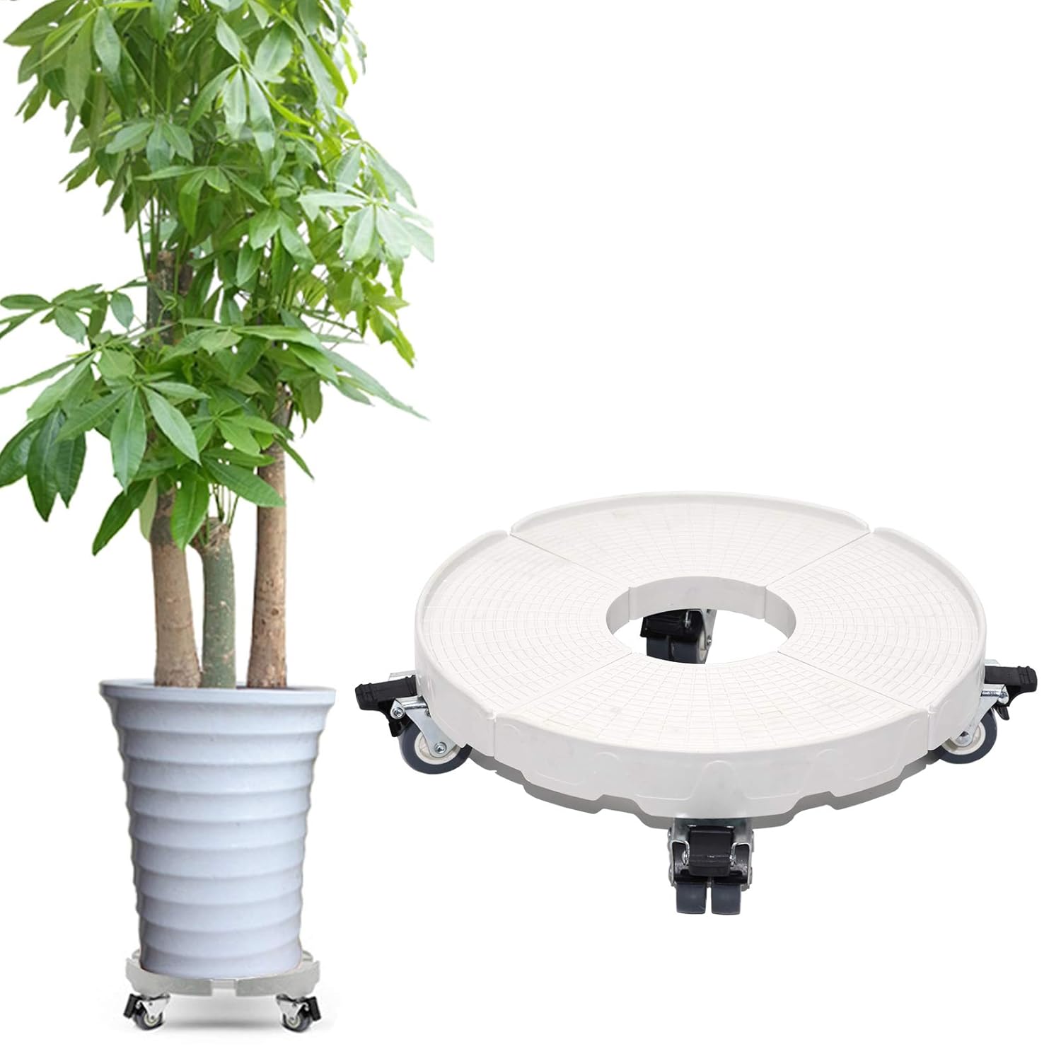 Plant Stand with Wheels Large Potted Planter Plant Stand on Wheels