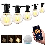 XMCOSY+ Smart Outdoor String Lights, 75Ft G40 Globe