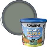 Ronseal Fencelife Plus Sage 5L Wood Protection 5 Year All Weather Shed Fence view 1