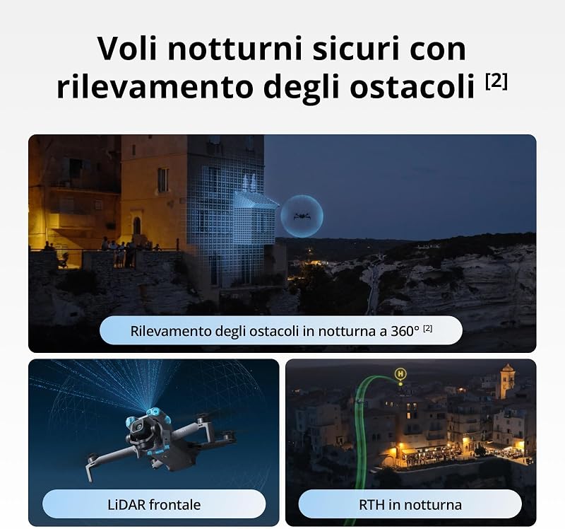 Mini 5 Pro Combo Fly More con DJI RC 2 e DJI Care di 1 anno, C0