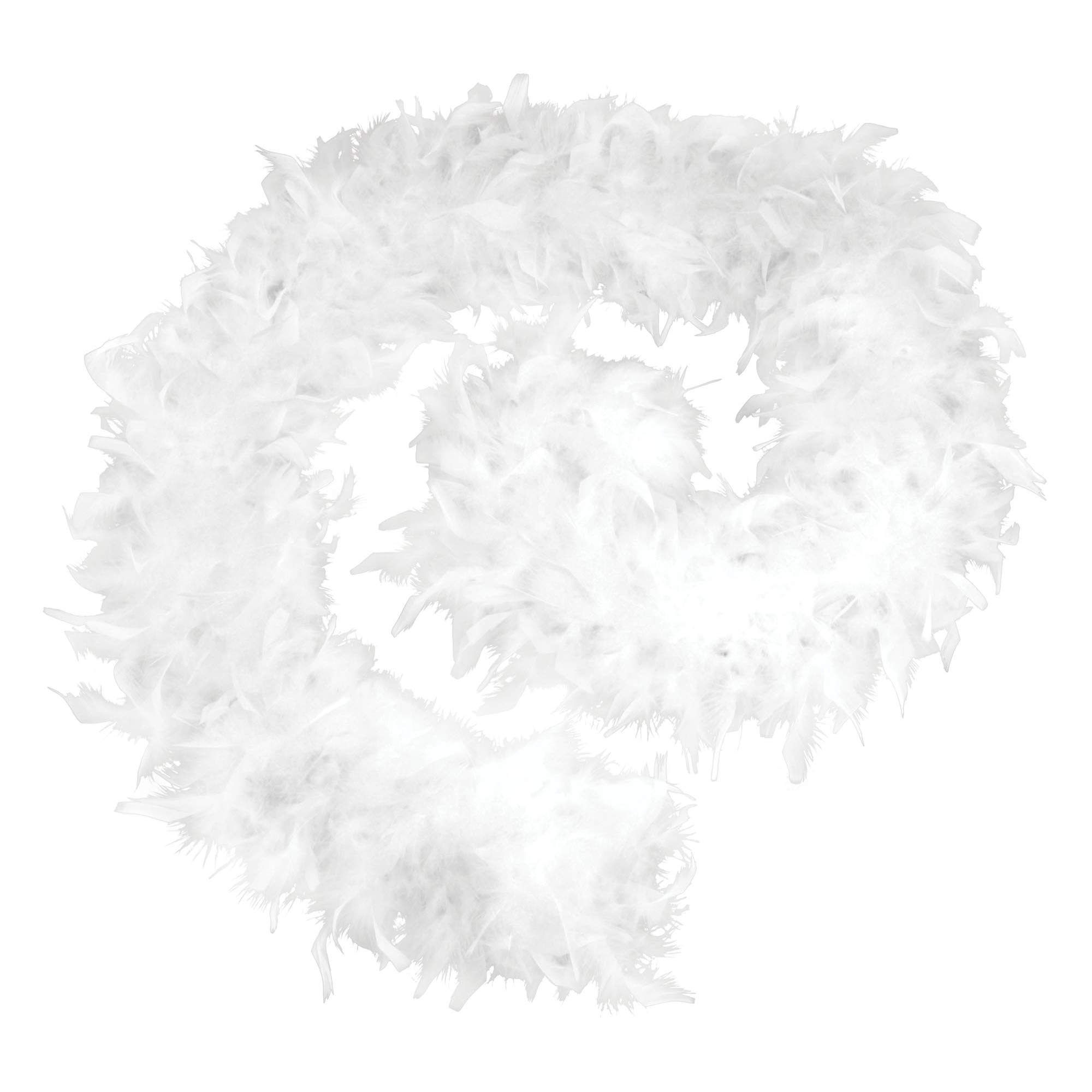 White Feather Boa, (80 grams) Pack of 1 - Stunning Accessory, Perfect for Parties, Weddings, Carnival, Fashion, Costume Events, & More Halloween
