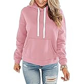 STOLKISS Women Hoodies Pullover Casual Thin Sweatshirts with Pockets Loose Fit Long Sleeve Drawstring Design Hoody Sweatshirt