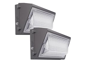 PAKTONVO 120W LED Wall Pack,15600Lm 5000K Wall Pack Lights Dusk to Dawn,Repalces 800W HPS/HID Light,Commercial and Industrial Outdoor Lighting,LED Wall Pack Light for Parking Lot,Warehouse,2 Pack