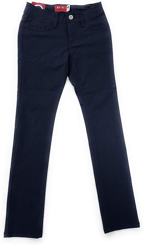 skinny navy blue uniform pants for juniors