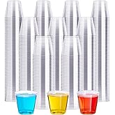 1 OZ 1000 Pack Plastic Shot Glasses, Disposable Cups, 1 Ounce Tasting Cups Party Cups Perfect for Whiskey, Wine Tasting, Food Samples, and Parties