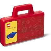 Room Copenhagen, LEGO Sorting Box to-Go - Travel Case with Organizing Dividers - Red (40870001)