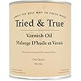 Tried & True Varnish Oil – Quart – All-Purpose All-Natural Finish for Wood, Food Safe, Solvent Free, VOC Free, Non Toxic Wood