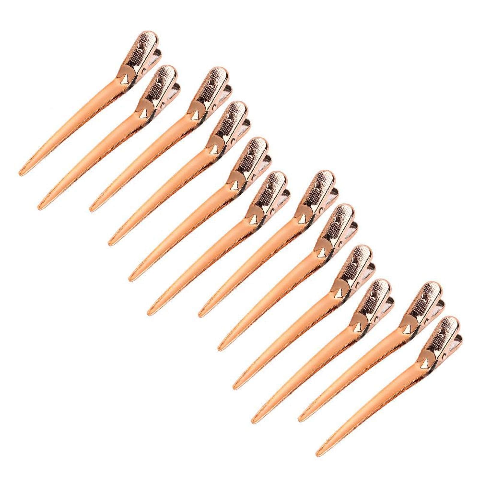 12pcs Crocodile Clips Hair, Metal Duck Bill Hair Clips for Styling Hair Sectioning Clips Hairdressing Clips for Curls for Hair Extensions DIY Hair Accessories