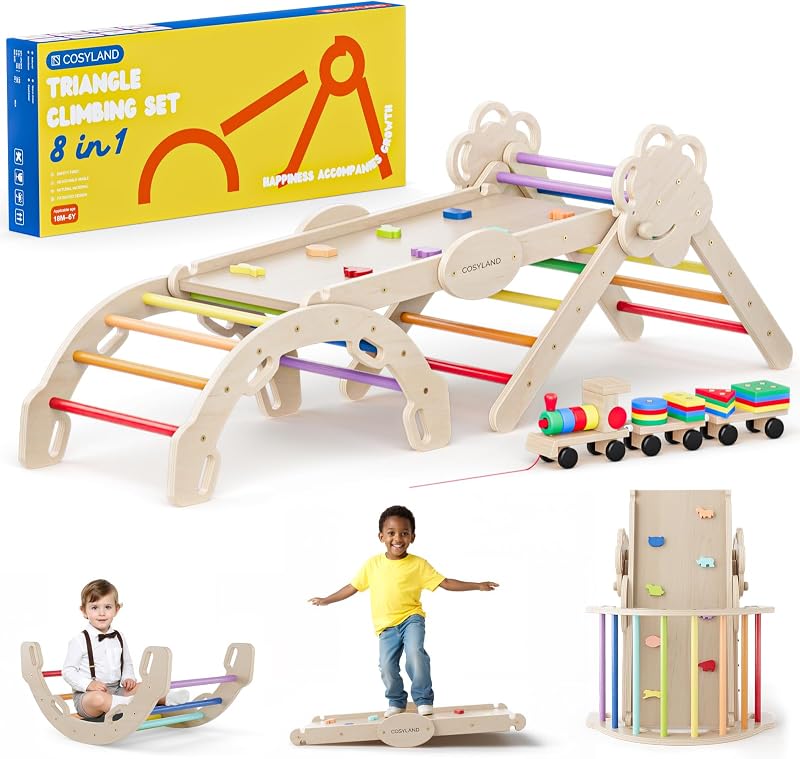 Triangle d'escalade 8 en 1 pour Enfants, Taille L
